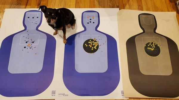 Range test for CCW renewal.  Shooting left and right handed.