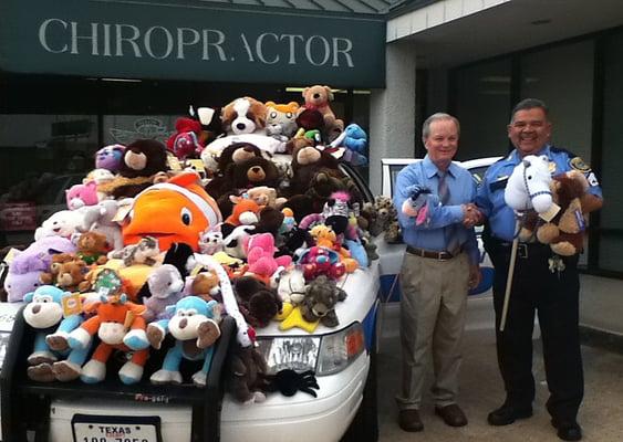 Cuddly Critter Drive for The Houston Police Department.