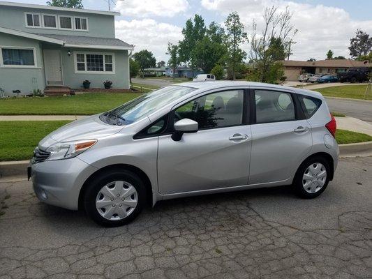 2015 Nissan Versa Note S, a good little basic transportation car. I have never had a more pleasant car buying experience.