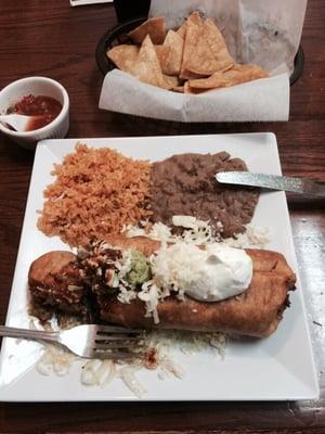 Steak Chimichanga.