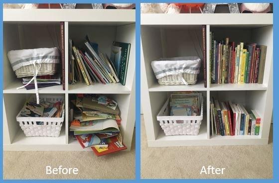 Before & After: Living Room Shelf