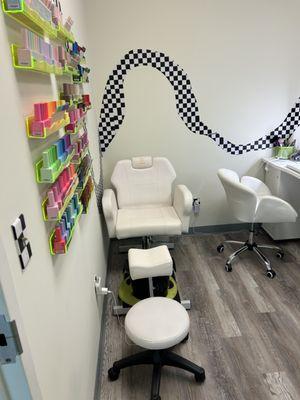 Pedicure area