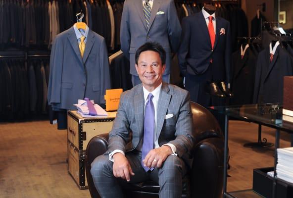 Buddy Estrella-Professional Clothier, enjoying another day at the shop.