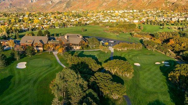 Aerial view of Hidden Valley Country Club.