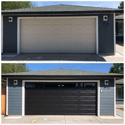 Updated garage door makes your home look completely different!