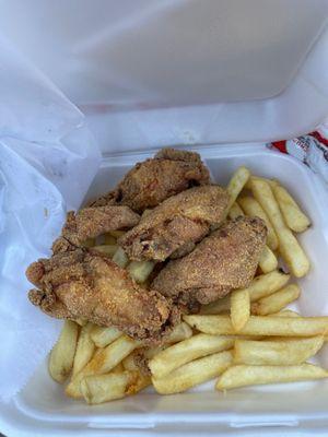 Chicken and fries