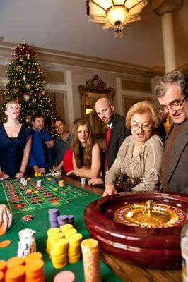 Roulette Table and Dealer Company Holiday Party