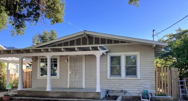 House before painting