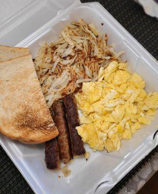 Sausage and Eggs Plate