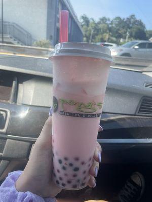 Strawberry milk tea