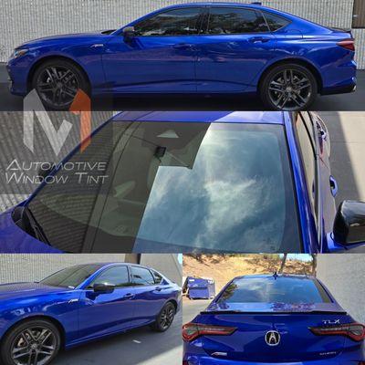 2024 Acura TLX 20% Ceramic all around with a 70% Ceramic windshield.