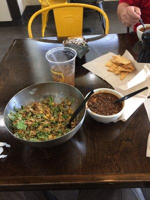 Elotes salad and soup. Awesome.