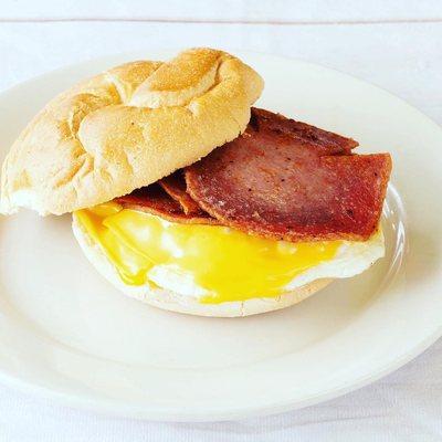 Pork roll egg and cheese