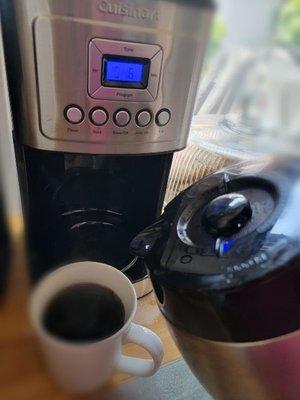 Had to replace my Cuisinart 10 cup Extreme Brew; Cuisinart 12 cup Perfectemp, so far so great!