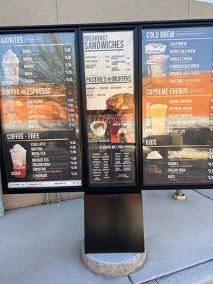 Drive Through Menus