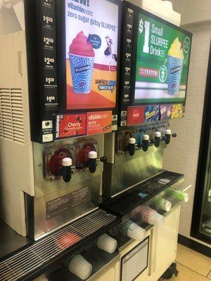 Clean slurpee area: takes notes