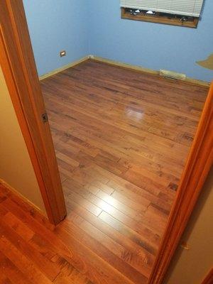 Hardwood floor install