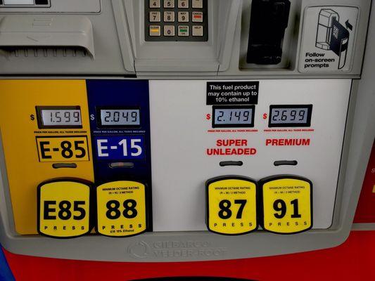 Great prices for E85 and E15!