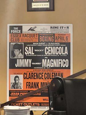 Promotional Poster promoting one of Sal's fights