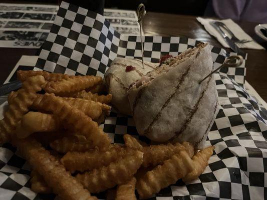 This is the turkey gobbler. Delicious! With French fries