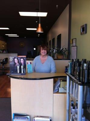 Sandy Knadle, the owner. She is also an awesome nail tech.