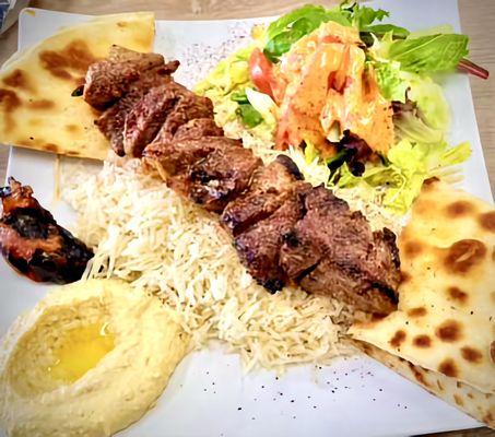 Lamb Kabob Platter