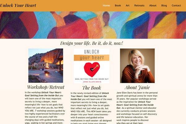 Speak from your heart. I create hand-crafted, custom sites that feature client artwork and create an emotional connection to the audience.