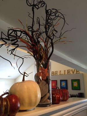 Seasonal decoration backed by timeless truth in a spacious treatment center!