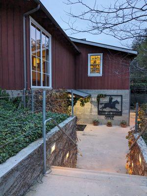 Office of the Rancho Center. The restrooms are located here. Photo was taken in Dec 2023