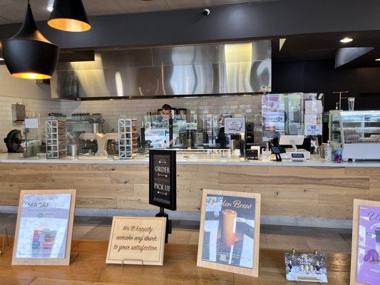 Table as you enter to display their Golden Brew Boba, Ube special & Macaroons