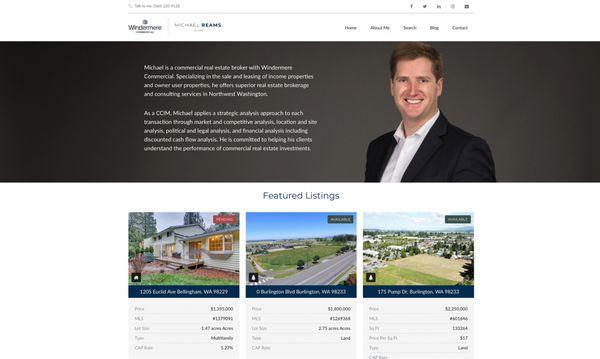 Michael P. Reams CCIM Commercial Real Estate Website Design and Development