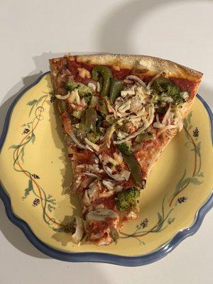 Delicious Vegan Veggie Pizza