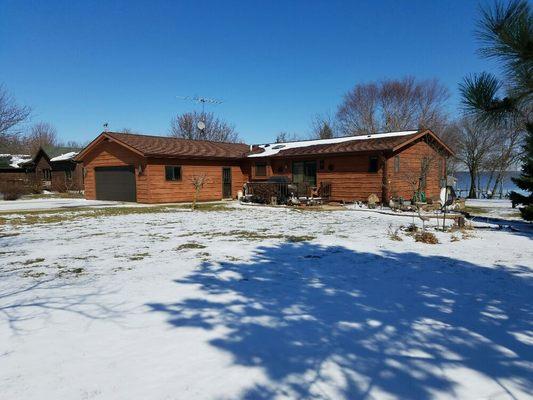 Exterior cedar sided house I stain every 4 years