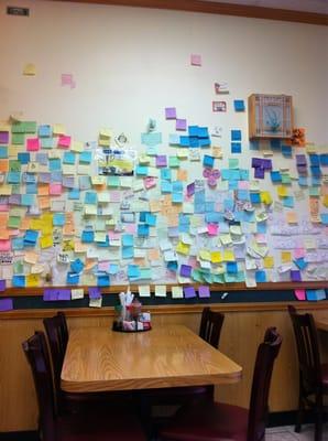 They've got a kind of Beth's Café thing going on. But with post-its...