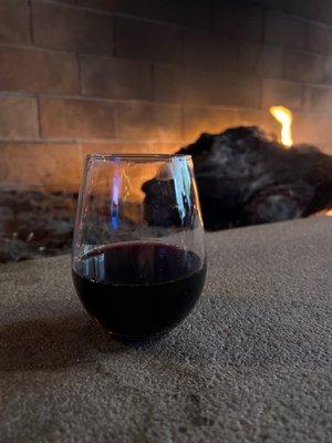 Wine by the fire