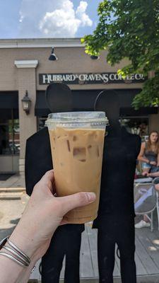 Iced Lavender Oat latte