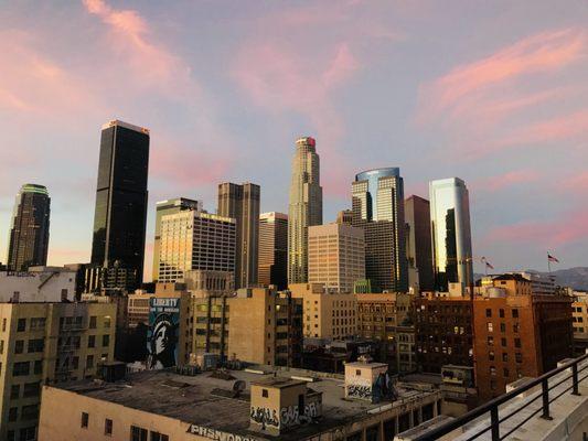 Skyline view from the roof