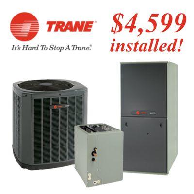 TRANE 3 TON 16 SEER COMPLETE GAS or Electric SYSTEM INSTALL