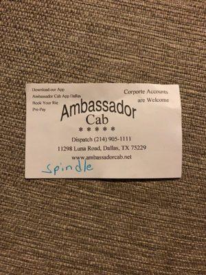 Ambassador Cab