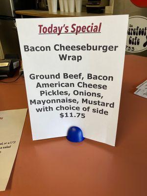 Daily specials vary~