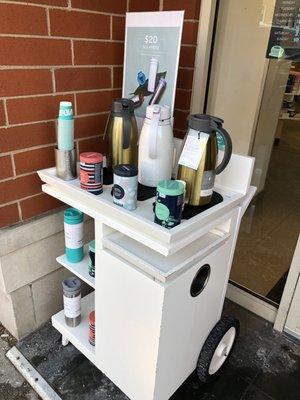 Sample cart outside!