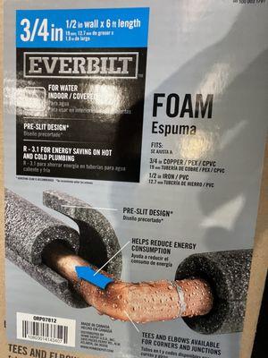 Ever built foam pipe insulation