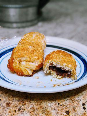 Flaky crispy sweet sweet Choco Puff.