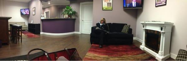 Comfy, clean, and spacious waiting room!