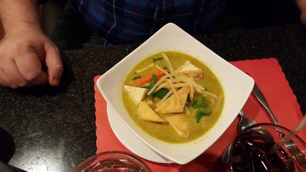 Tofu Green Curry at M&W