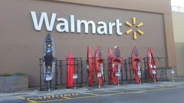 Kayaks at Walmart