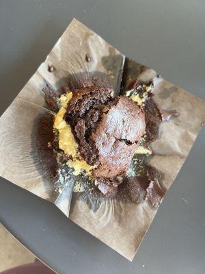 Chocolate orange muffin