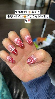 In love!!! Dip powder nail design