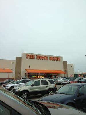 Home Depot from the parking lot