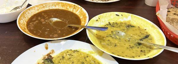 Yellow Dal and Chenna